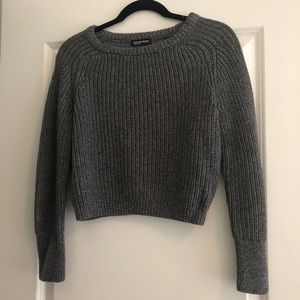 American apparel cropped fisherman’s sweater